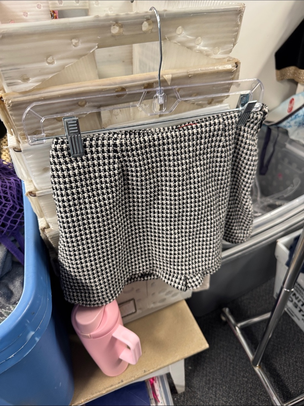 Zara houndstooth skort M // 083062